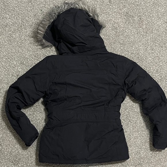 The North Face Women's Black Ski Jacket with Fur Hood - Picture 3 of 4